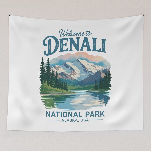 Item preview, Denali National Park Hiking Nature Lover US National Parks Vacation Alaska Mountain designed and sold by EllenJast.