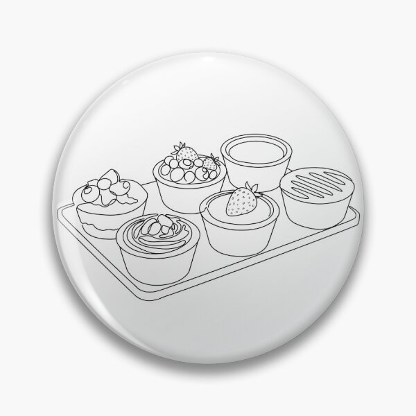 Item preview, Minimalist Afternoon Tea Dessert Selection Art designed and sold by Cozy Canva.
