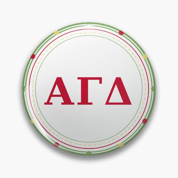 Item preview, Alpha Gam Circle Dot Design White No Tag designed and sold by KLF Creative.