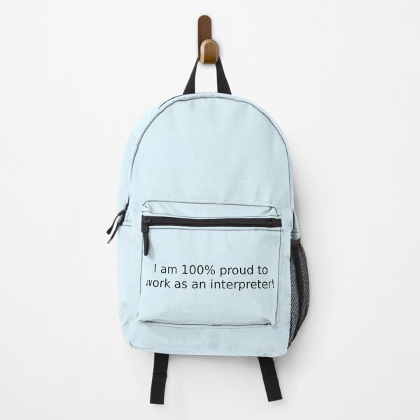 Item preview, I am 100% proud to work as an interpreter! designed and sold by English Learning.