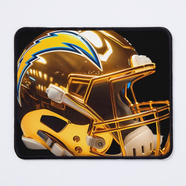 Item preview, Chargers Custom Golden Chrome Helmets designed and sold by bunnyEmanArt.