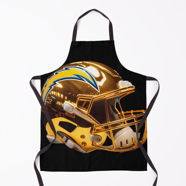 Item preview, Chargers Custom Golden Chrome Helmets designed and sold by bunnyEmanArt.