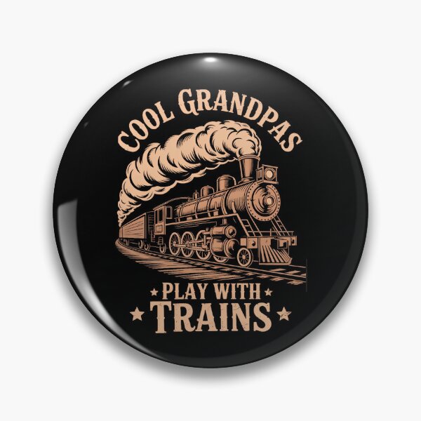 Item preview, Cool Grandpas Play With Trains Locomotives Trains Grandpa designed and sold by EllenJast.