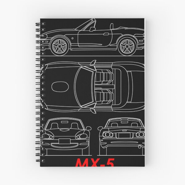 Item preview, The Mx-5 Blueprint In Black designed and sold by MeltedKitty.