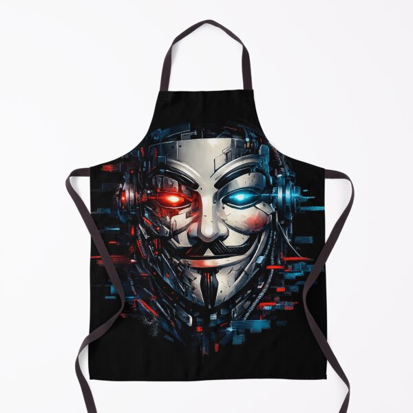 Item preview, Cyberpunk Hacker Mask – Futuristic Anonymous AI Glitch Tech Design designed and sold by JonelCrafts.