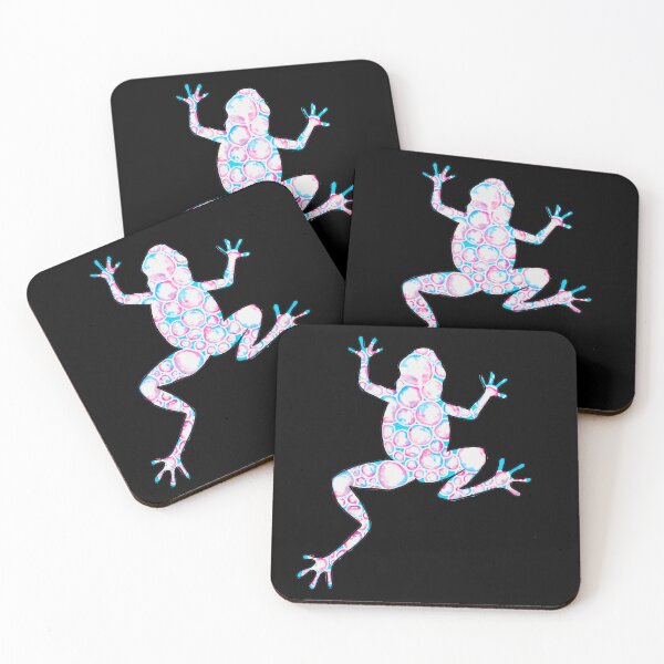 Item preview, Bubble Pattern Frog: Pastel Amphibian Sticker designed and sold by LucilleErebus.