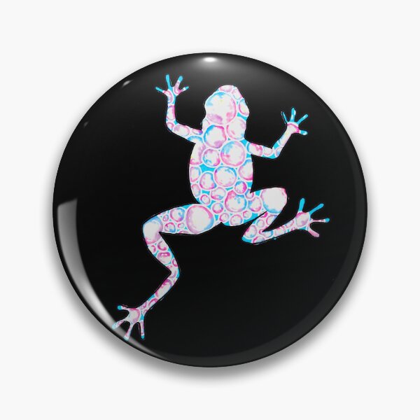 Item preview, Bubble Pattern Frog: Pastel Amphibian Sticker designed and sold by LucilleErebus.