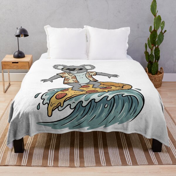 Item preview, Cool Koala Surfing Pizza Slice Hawaiian Style designed and sold by k3rstman1.