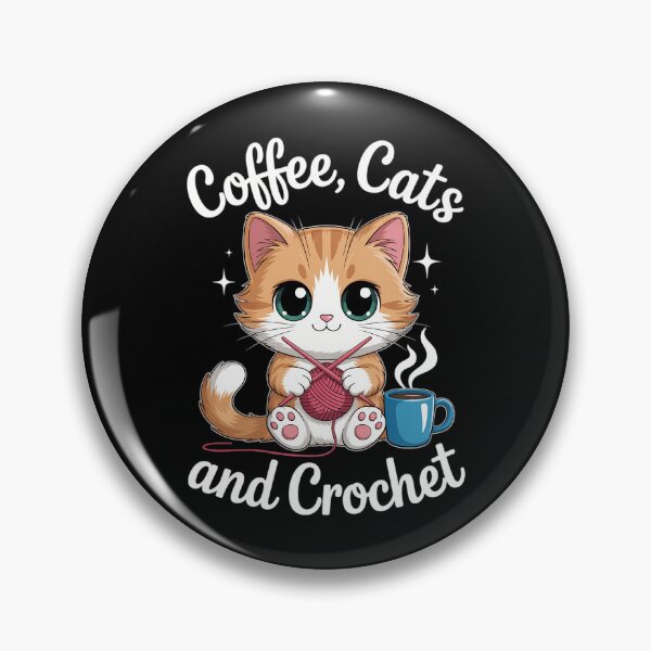 Item preview, Cats, Coffee And Crochett Lover. Crochet Cat designed and sold by IdunayaStore.