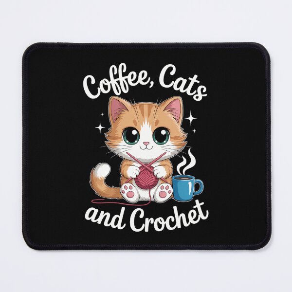 Item preview, Cats, Coffee And Crochett Lover. Crochet Cat designed and sold by IdunayaStore.