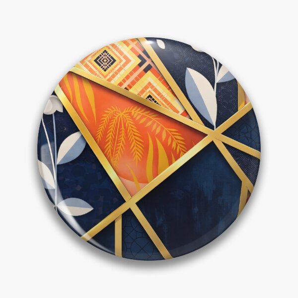 Item preview, Elegant Art Deco Geometric Floral Pattern designed and sold by Kaleidoscope Print.