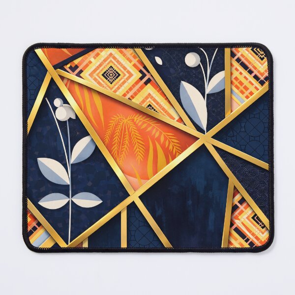 Item preview, Elegant Art Deco Geometric Floral Pattern designed and sold by Kaleidoscope Print.