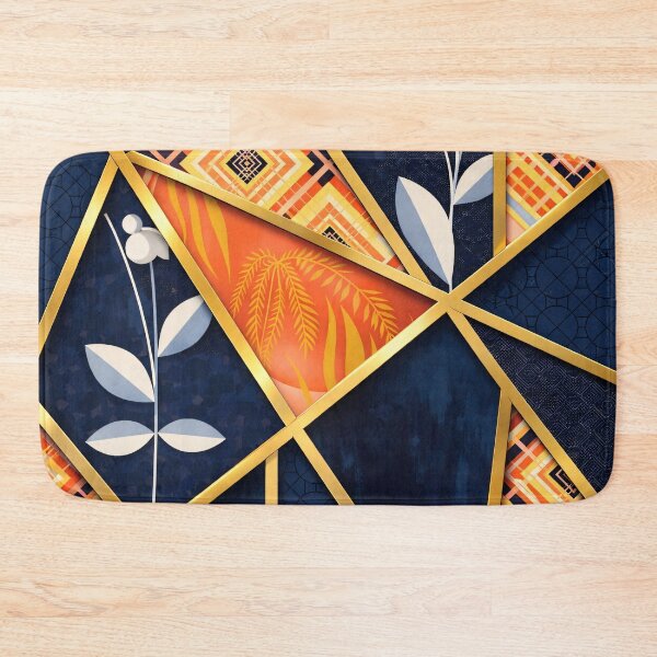 Item preview, Elegant Art Deco Geometric Floral Pattern designed and sold by Kaleidoscope Print.