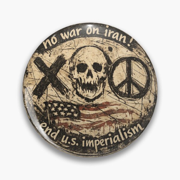Item preview, No War on Iran! End U.S. Imperialism designed and sold by DIRTYDUNNZ.