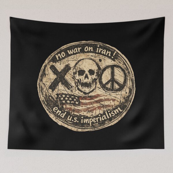 Item preview, No War on Iran! End U.S. Imperialism designed and sold by DIRTYDUNNZ.