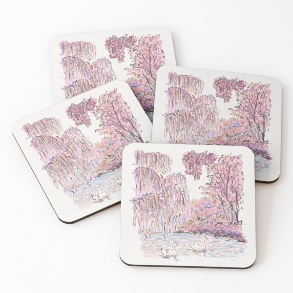 Item preview, Pink swan lake  designed and sold by Thefifth-shop.