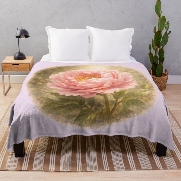 Item preview, Lush Peony Blossom – Romantic Floral Portrait designed and sold by TheJoyfulPen.