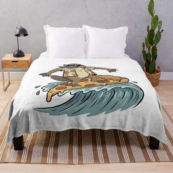 Item preview, Cool Platypus Surfing Pizza Slice Wave designed and sold by k3rstman1.