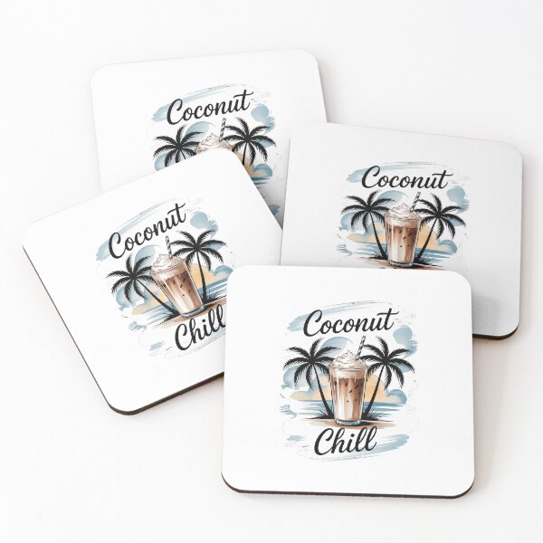 Item preview, Coconut Iced Coffee Chill Beach Summer Vibe designed and sold by IdunayaStore.