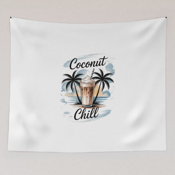 Item preview, Coconut Iced Coffee Chill Beach Summer Vibe designed and sold by IdunayaStore.