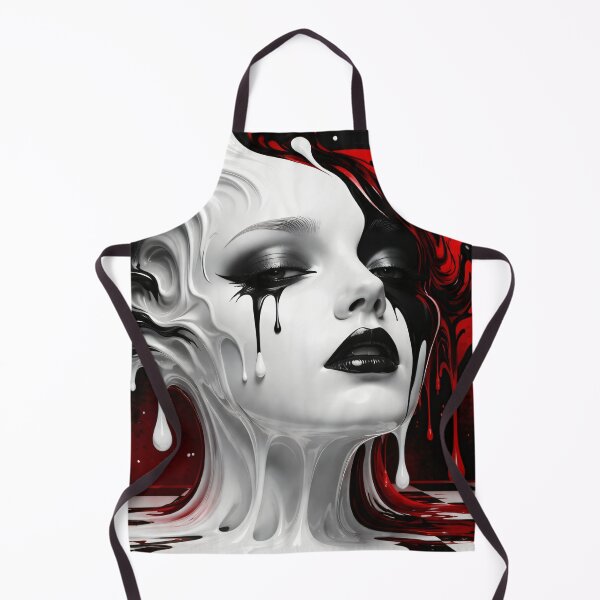 Item preview, Surreal Black White and Red Gothic Portrait designed and sold by Kaleidoscope Print.