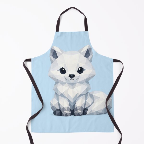 Item preview, Cute Low Poly Geometric Arctic Fox Illustration designed and sold by AndreBarnard.