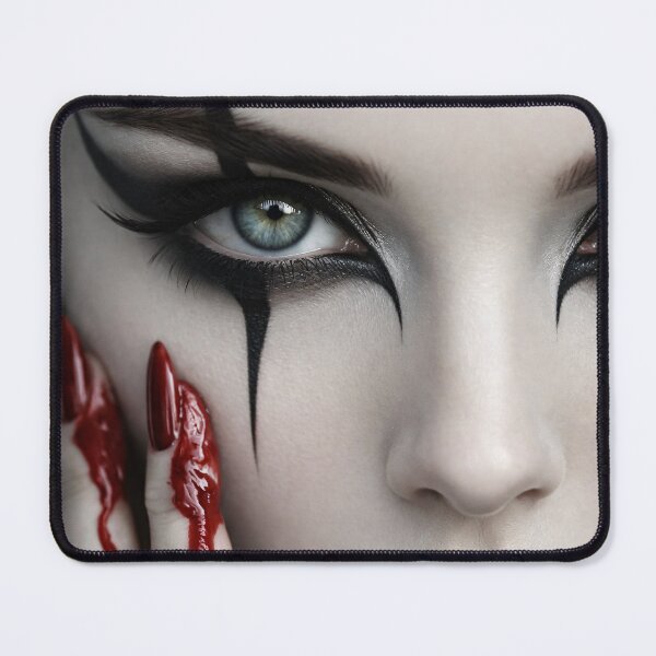 Item preview, Gothic Beauty Portrait with Blood Red Nails designed and sold by Kaleidoscope Print.