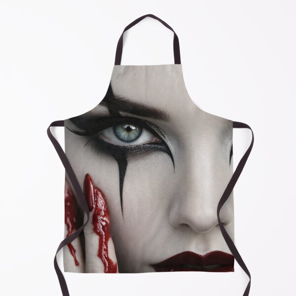 Item preview, Gothic Beauty Portrait with Blood Red Nails designed and sold by Kaleidoscope Print.