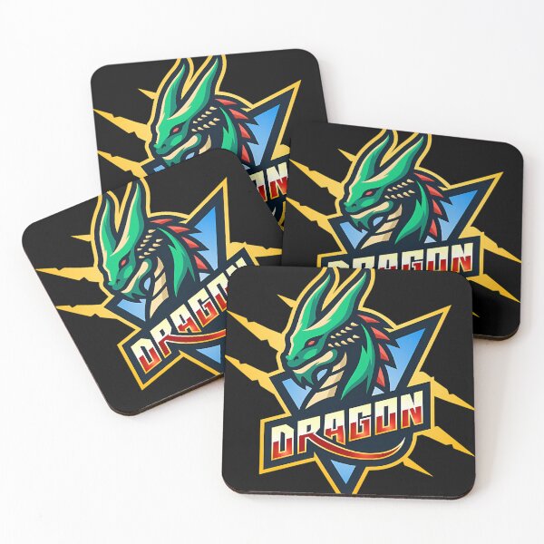 Item preview, Vector Graphic Green Dragons Head Sports Badge Design designed and sold by HailRudd.