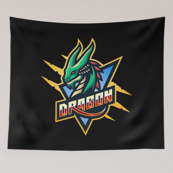 Item preview, Vector Graphic Green Dragons Head Sports Badge Design designed and sold by HailRudd.