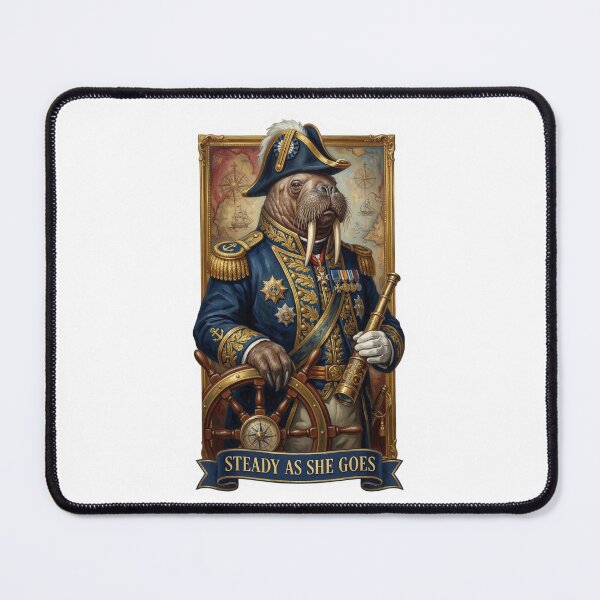 Item preview, Victorian Walrus Admiral - Distinguished Naval Officer Portrait designed and sold by HiruK.