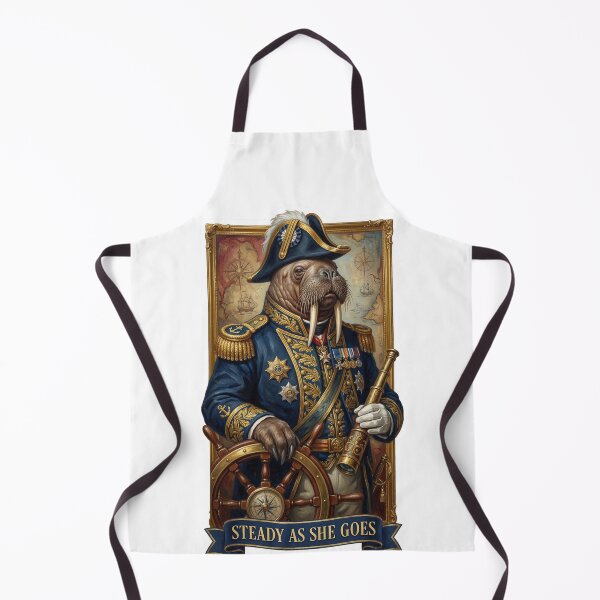 Item preview, Victorian Walrus Admiral - Distinguished Naval Officer Portrait designed and sold by HiruK.