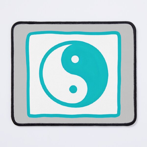 Item preview, Blue Yin-Yang minimalist graphic icon designed and sold by ArtEllary.