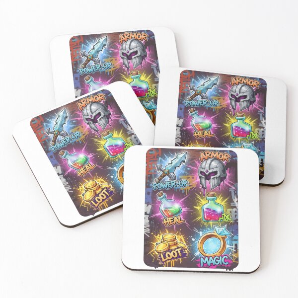 Item preview, RPG Power Up Loot Fantasy Gamer Art designed and sold by Dzblack.