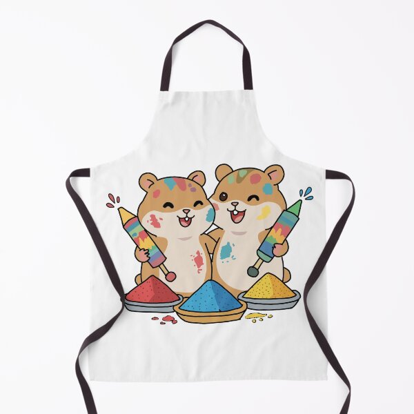 Item preview, Cute Hamsters Playing Holi – Color Festival Hamster Sticker designed and sold by pn_terest.