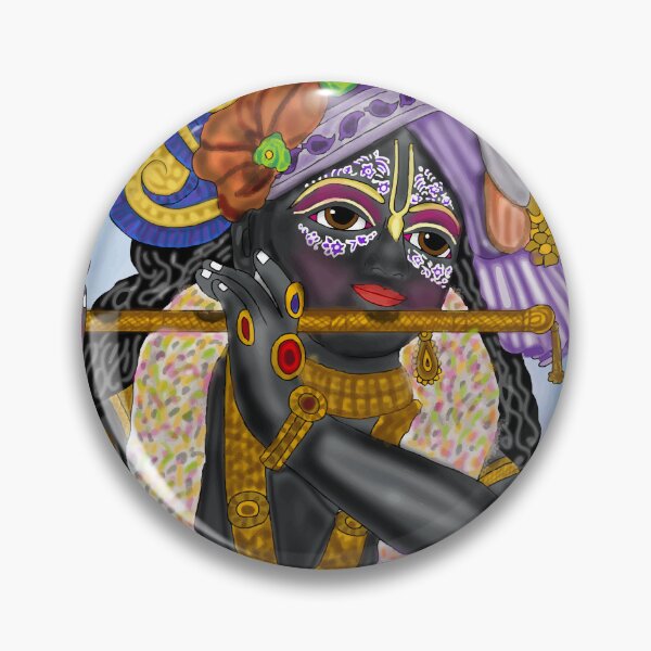 Item preview, Lord Krishna Digital Drawing – Divine Flute Playing God Art designed and sold by Harshit_Digital_Arts.