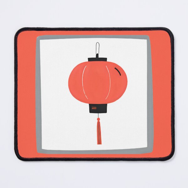 Item preview, Asian red lantern minimalist graphic icon designed and sold by ArtEllary.
