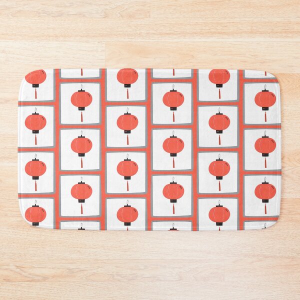 Item preview, Asian red lantern minimalist graphic icon designed and sold by ArtEllary.