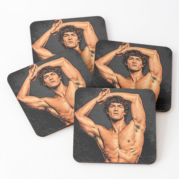 Item preview, Connor Storrie, very muscular with curly hair (fan art) designed and sold by PopCultureAndStuff.