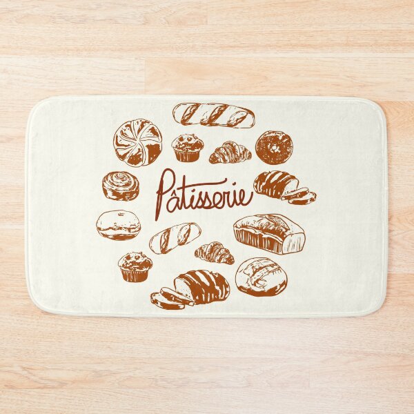 Item preview, Vintage French Patisserie Bread Bakery Illustration designed and sold by MaiZephyr.