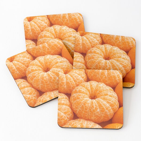 Item preview, Fresh Mandarin Orange Pattern Art Print designed and sold by Kaleidoscope Print.