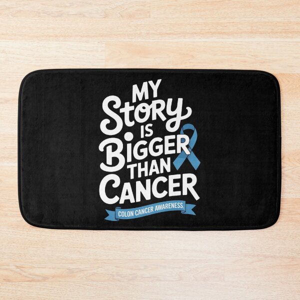 Item preview, My Story Is Bigger Than Cancer Colon Cancer Awareness Shirt Blue Ribbon Banner Tee designed and sold by DarylWelsh2024.