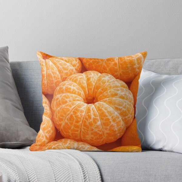 Item preview, Fresh Mandarin Orange Pattern Art Print designed and sold by Kaleidoscope Print.