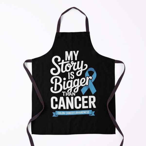 Item preview,  My Story Is Bigger Than Cancer Colon Cancer Awareness Ribbon Slim Banner Tee designed and sold by DarylWelsh2024.