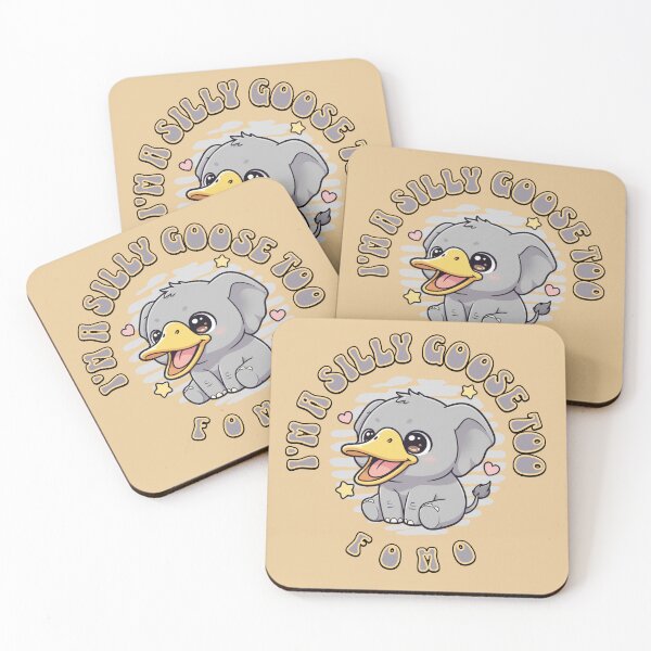 Item preview, Silly Goose Elephant FOMO designed and sold by Shy Fractal Designs.