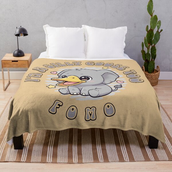 Item preview, Silly Goose Elephant FOMO designed and sold by Shy Fractal Designs.