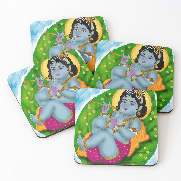 Item preview, Cosmic Krishna Artwork – Hindu God Digital Sketch Design designed and sold by Harshit_Digital_Arts.