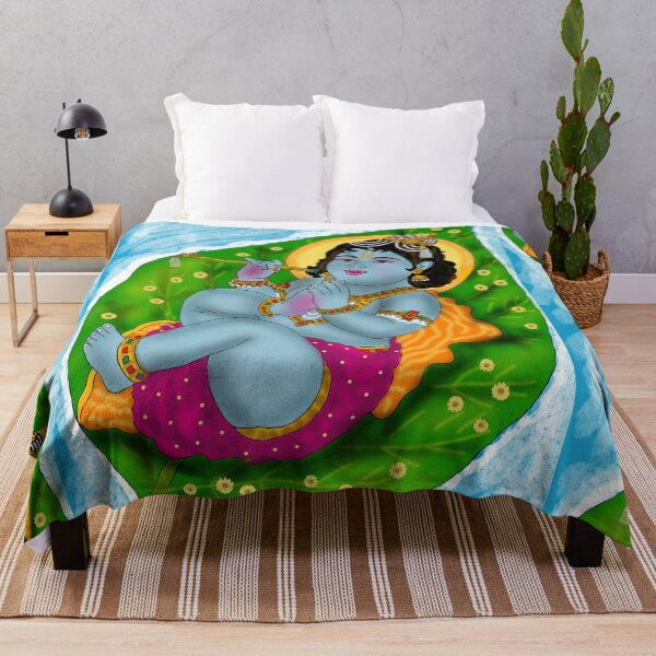 Item preview, Cosmic Krishna Artwork – Hindu God Digital Sketch Design designed and sold by Harshit_Digital_Arts.