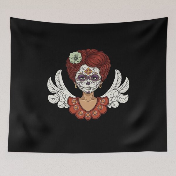 Item preview, Sugar Skull Angel Winged La Catrina Art designed and sold by KabronX.