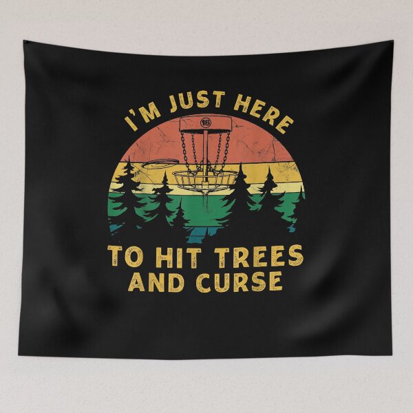 Item preview, I'm Just Here To Hit Trees And Curse Vintage Disc Golfer Men designed and sold by Goleon12.